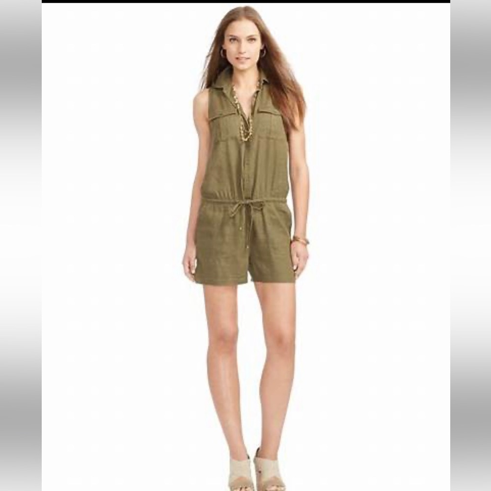 Lauren by Ralph Lauren Sleeveless Short Jumpsuit